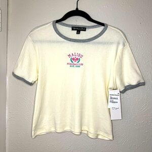 NWT Vinyl Icons Pickleball Cropped Tee